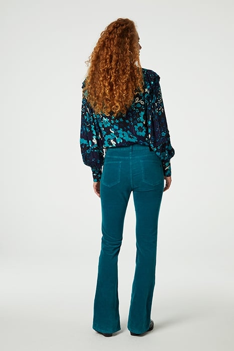 PHILO BLOUSE BLACK/KEEP IT TEAL 3