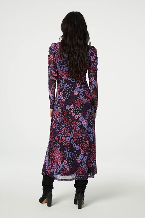 BELLA DRESS BLACK/BUBBLE GUM PIN 2