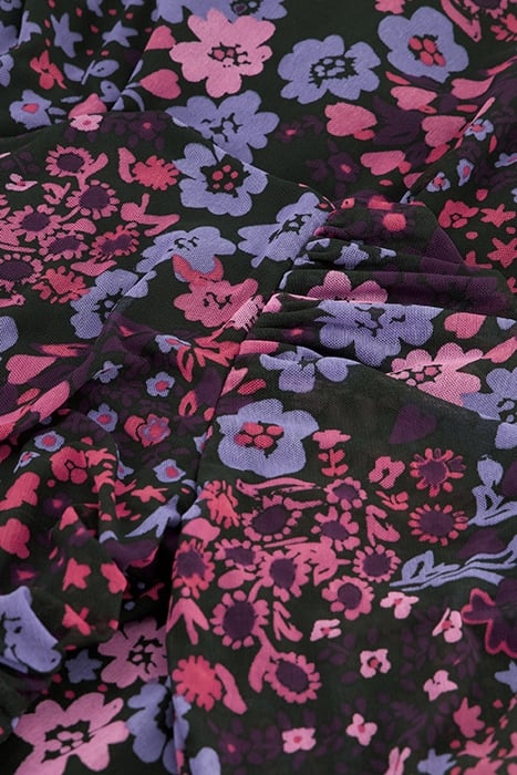 BELLA DRESS BLACK/BUBBLE GUM PIN 5