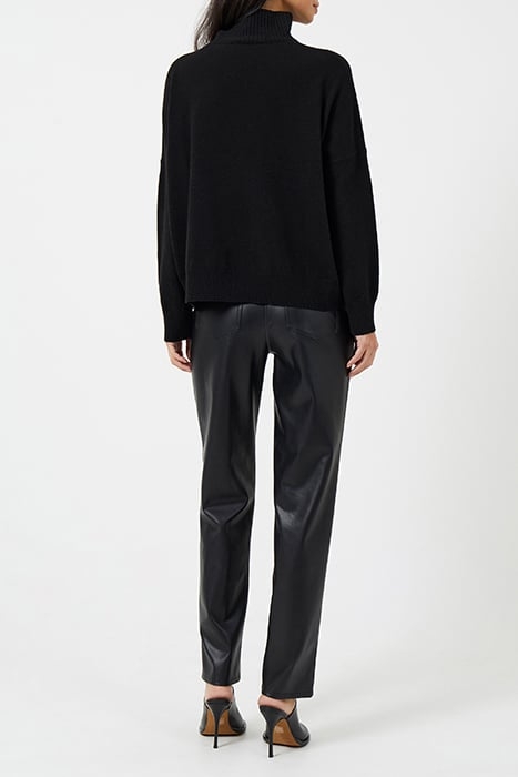 JEANIE VHARI SUST ROLL NK JMPR BLACK 3