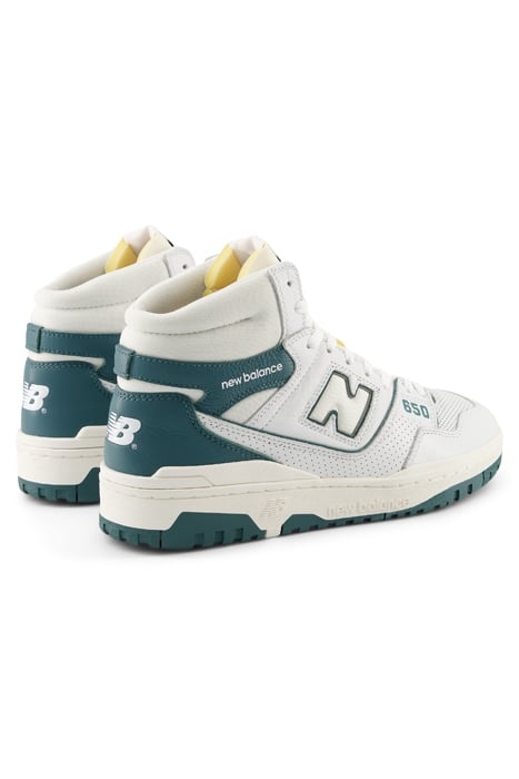 BB650RGR SNEAKERS IN WHITE & GREEN 4