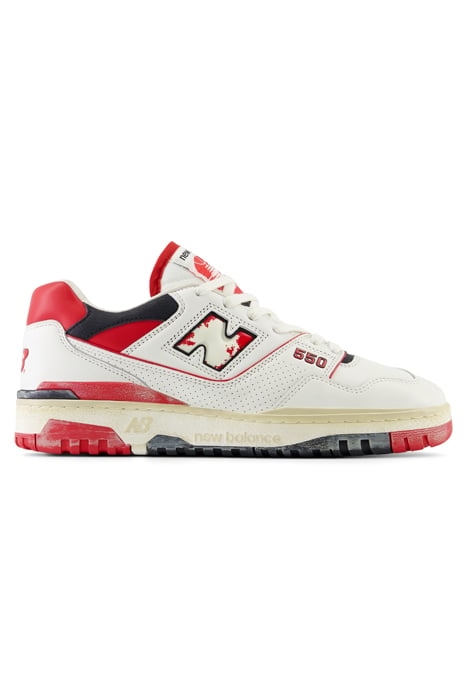 BB550VGA SNEAKERS IN WHITE AND RED 1