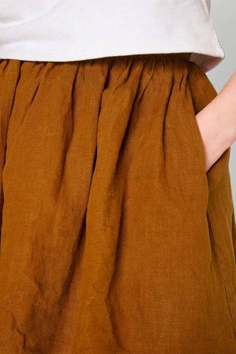 HIGH WAIST TRAPEZE ZIPPED SKIRT FAON 5