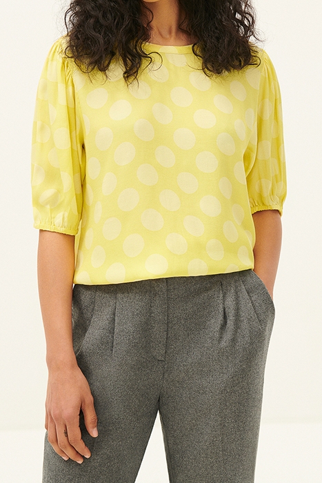 ROUND COLLAR PRINTED SHORT TOP DIVA 1