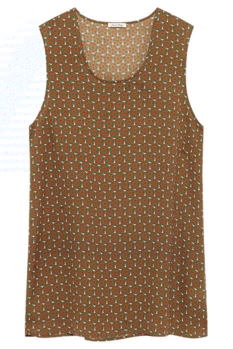 U COLLAR SLEEVELESS LONG PRINTED TOP MARTA 3
