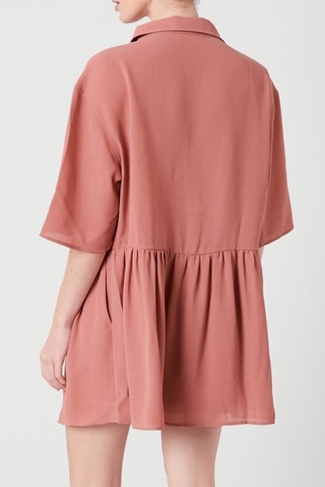 LOOSE MINI DRESS PAMPLEMOUSSE 2