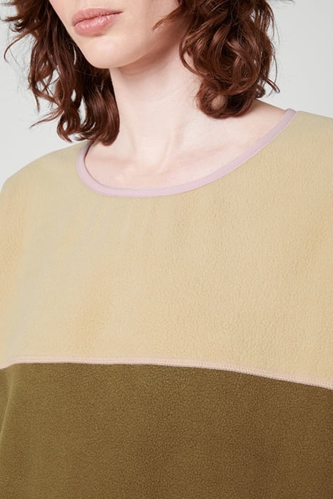 BOAT COLLAR LONG-SLEEVES SWEATSHIRT KAKI / BEIGE 5