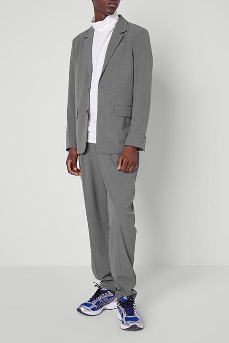 SHORT STRAIGHT BLAZER CENDRE CHINE 1