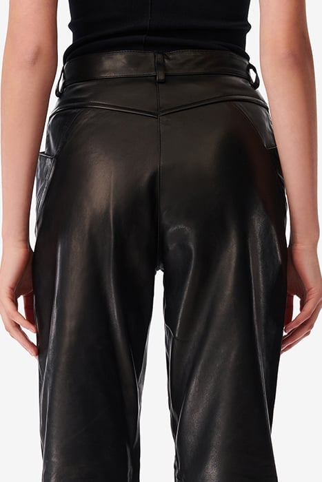 HAZEL LEATHER PANT IN BLACK 5