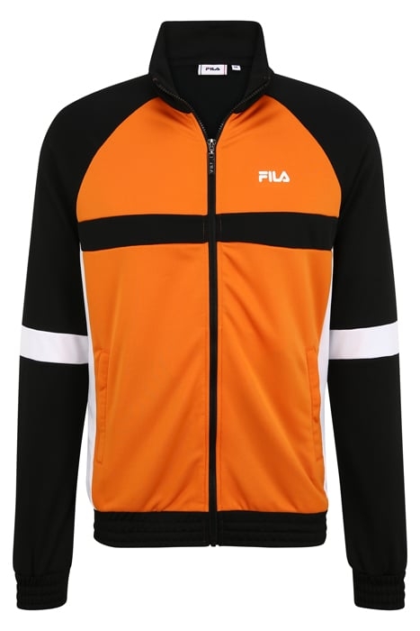 DASH TRACK JACKET BLACK-RUSSET ORANGE-BRIGHT WHITE 1