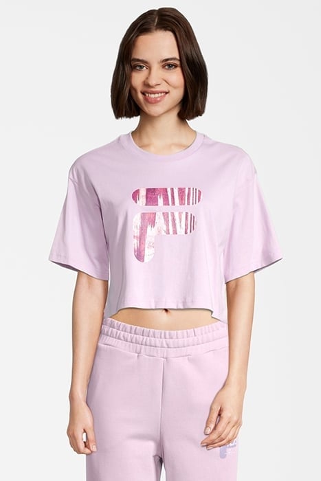 BOTHEL CROPPED GRAPHIC TEE FAIR ORCHID 1