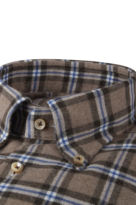 FITTED BODY/26, RC CUFF LIGHT BROWN CHECK 2