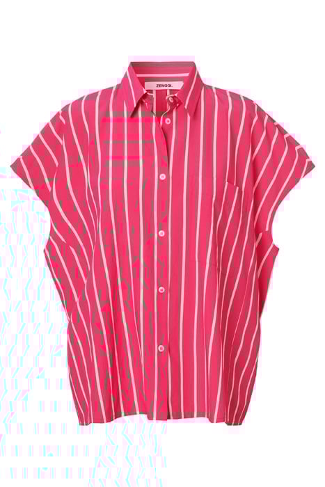 STRIPED OVERSIZED TOP CARMINE ROSE 4