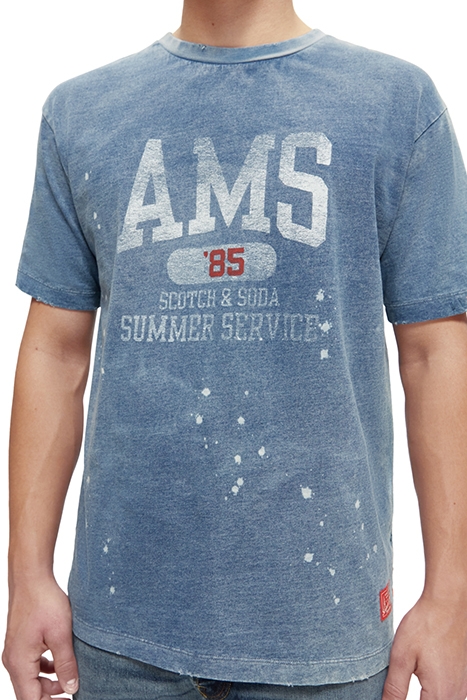 DENIM WASHED GRAPHIC TEE WASHED INDIGO 6