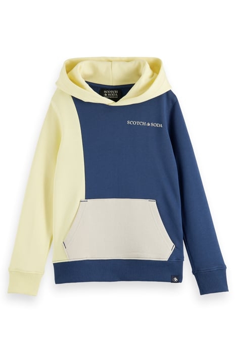 BOYS REGULAR FIT COLOURBLOCK HOODIE IN ORGANIC COTTON STORM  3
