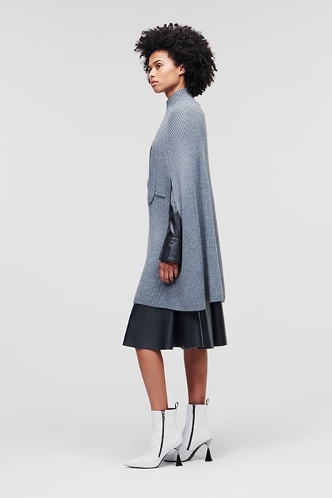 CHUNKY KL SOUTACHE CAPE GREY MELANGE 4