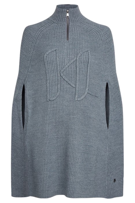 CHUNKY KL SOUTACHE CAPE GREY MELANGE 3