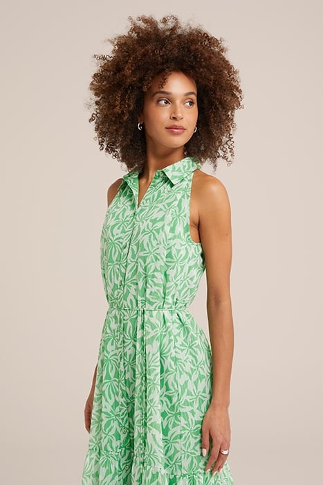 DRESS MID LENGTH BRIGHT GREEN 4