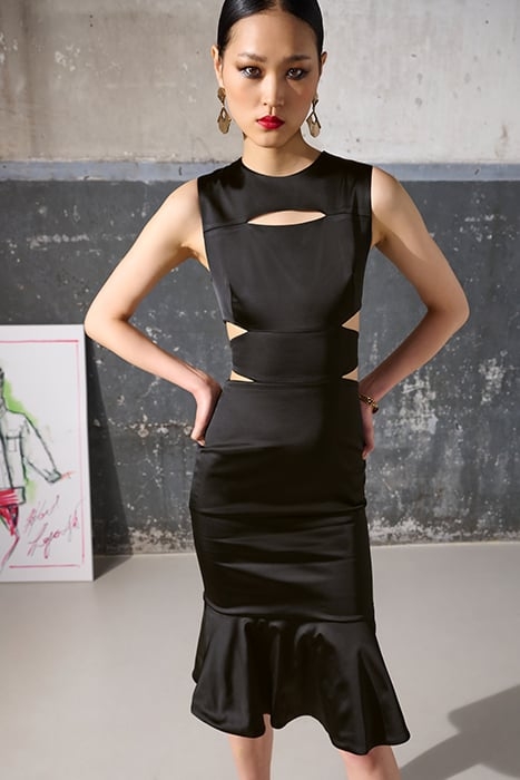 CUT OUT DRESS BLACK 7