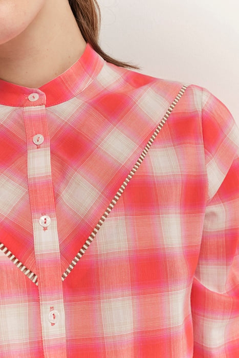 CLIVE - HIBISCUS CHECK SHIRT 6