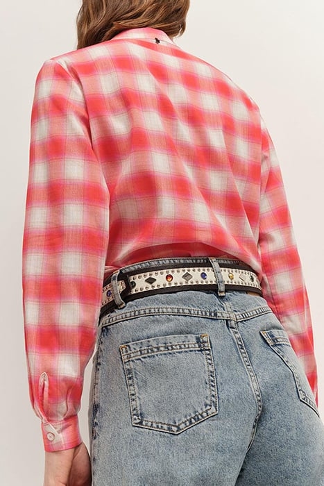 CLIVE - HIBISCUS CHECK SHIRT 2