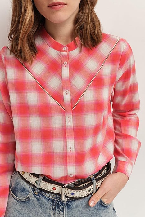 CLIVE - HIBISCUS CHECK SHIRT 5