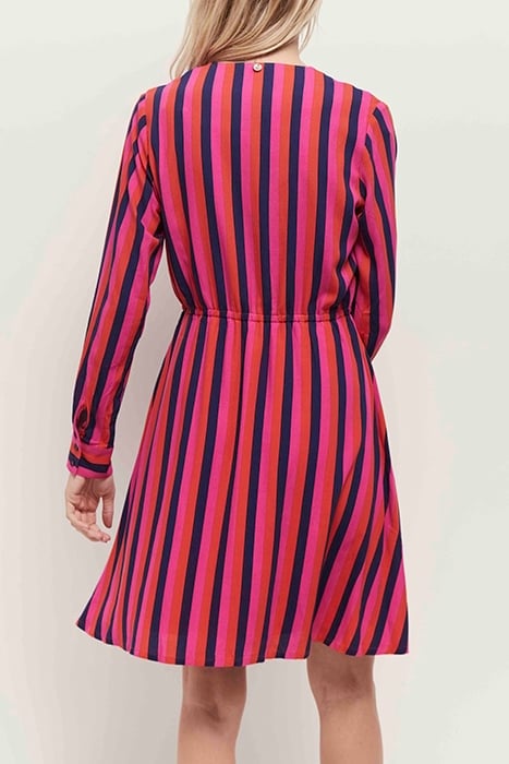 ROSA - NASTURTIUM WRAP DRESS WITH GRAPHIC LINES 3