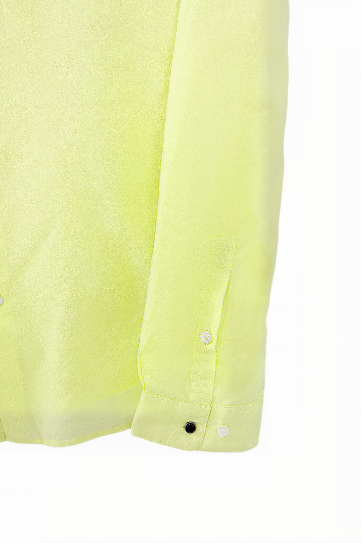 LIME ORGANIC COTTON VOILE SLIM SHIRT 6
