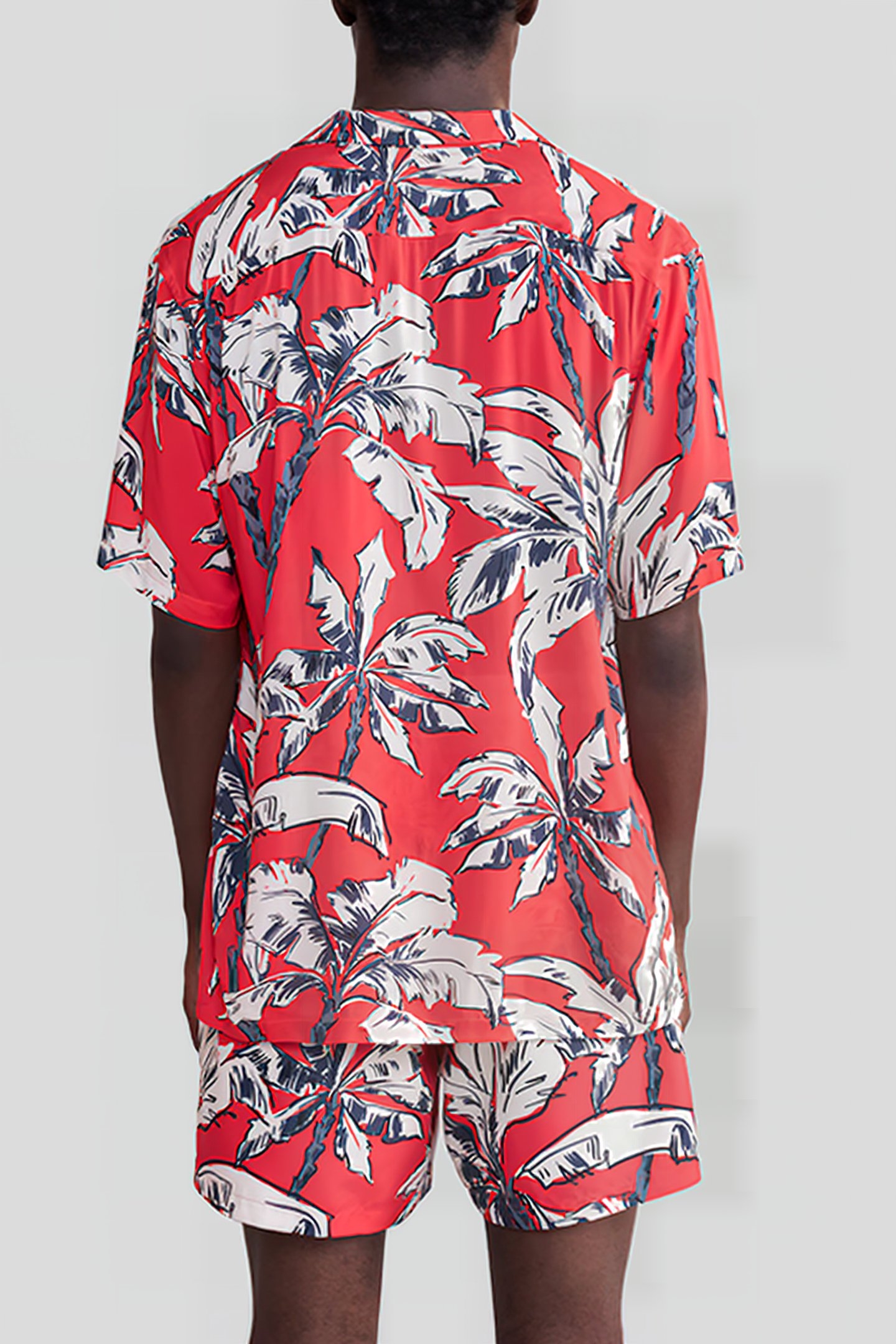 CAYENNE LENZING™ ECOVERO™ PALM-TREE SLIM SHIRT 2