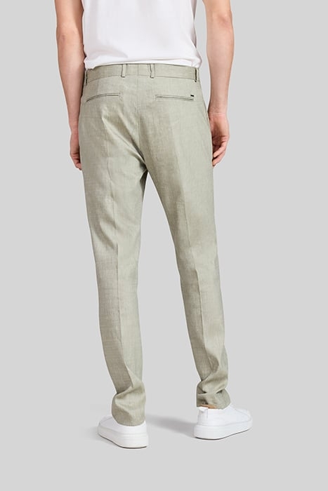PISTACHIO LINEN BLEND SUIT TROUSERS 2