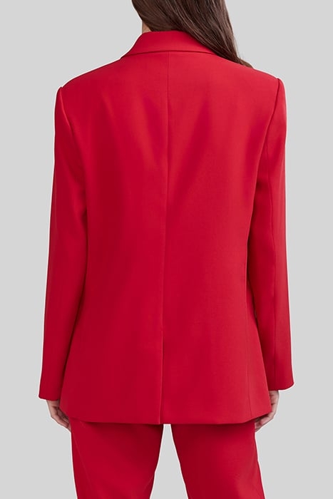 POPPY RED DOUBLE-BREASTED SUIT JACKET 2