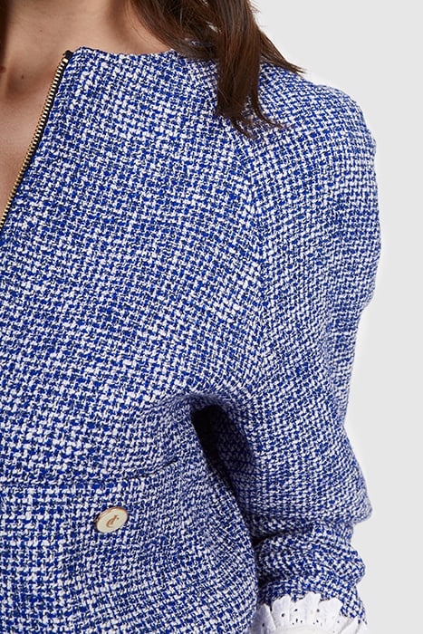 ELECTRIC BLUE TWEED-STYLE JACKET 5