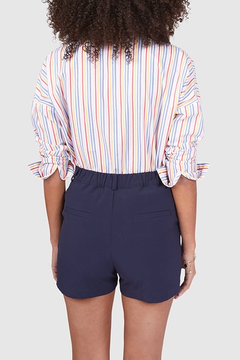 CRIMSON RED SHIRT WITH COLOURED STRIPES 2