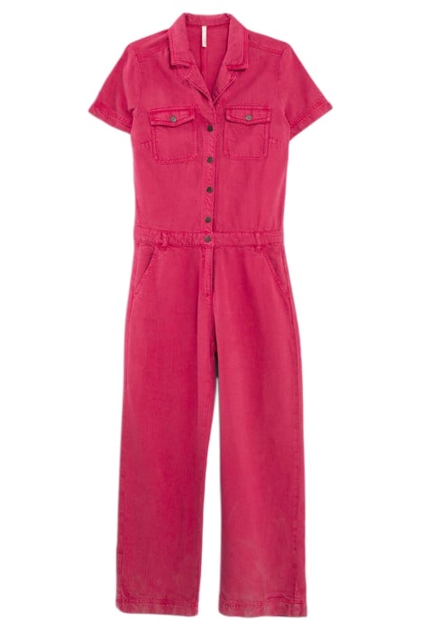 MAGENTA DENIM JUMPSUIT 3