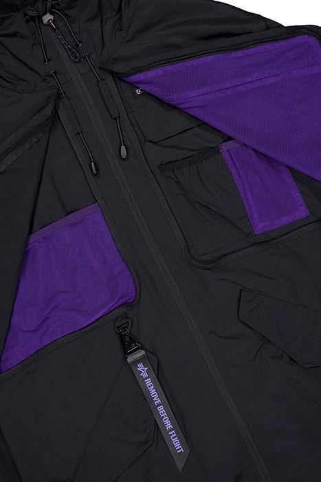 UTILITY FISHTAIL JACKET UV BLACK 5