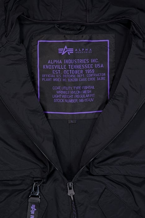 UTILITY FISHTAIL JACKET UV BLACK 6