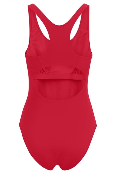 SAKI RACER BACK SWIMSUIT TRUE RED 2