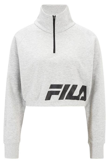 TORREGLIA CROPPED HALF ZIP SHIRT LIGHT GREY MELANGE 4