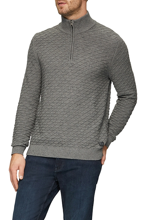 S.OLIVER PULLOVER GREY/BLACK 1