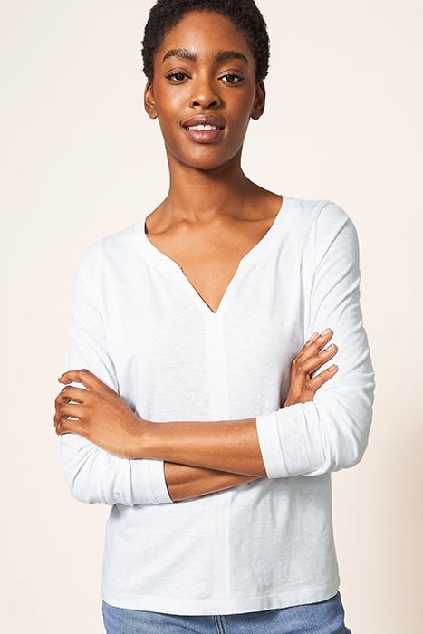 NELLY LS TEE BRILLIANT WHITE 1