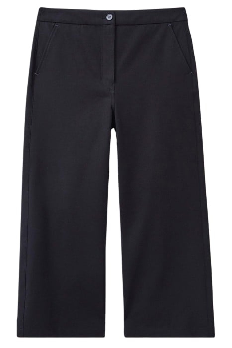 BELLE WIDE LEG CROPPED TROUSER PURE BLACK 3