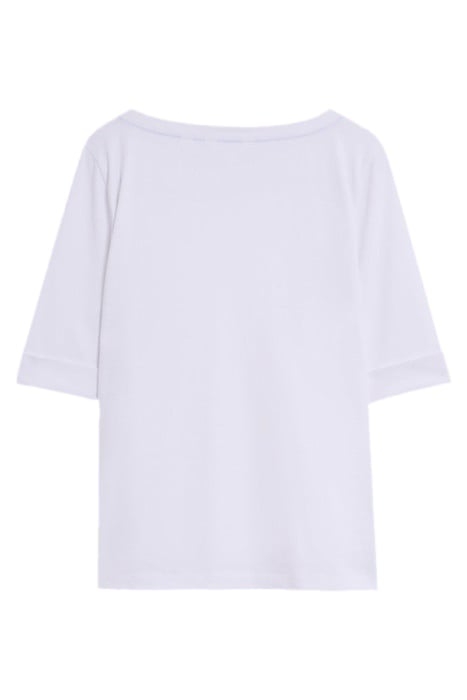 SYDNEY BOAT NECK TEE BRILLIANT WHITE 5