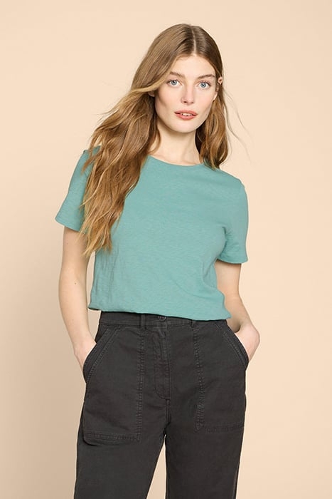 ABBIE TEE MID TEAL 1