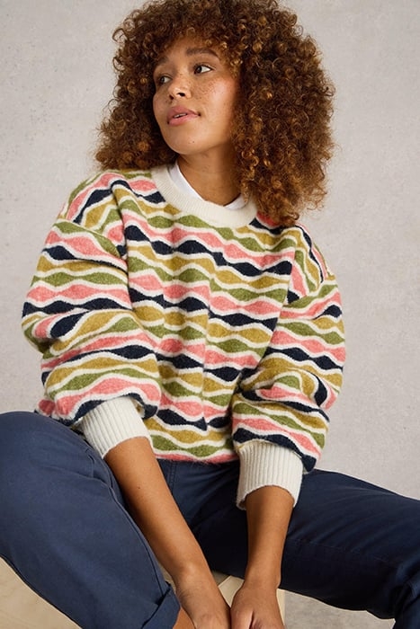 GINA GEO JUMPER NATURAL MULTI 5