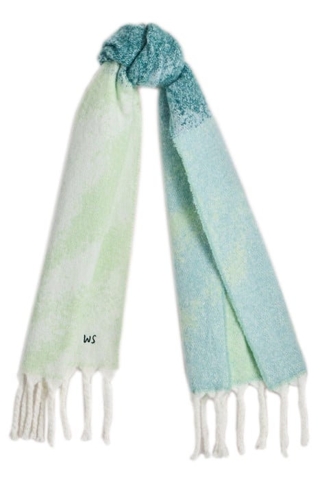 SHELLY BRUSHED SCARF BLUE MULTI 1