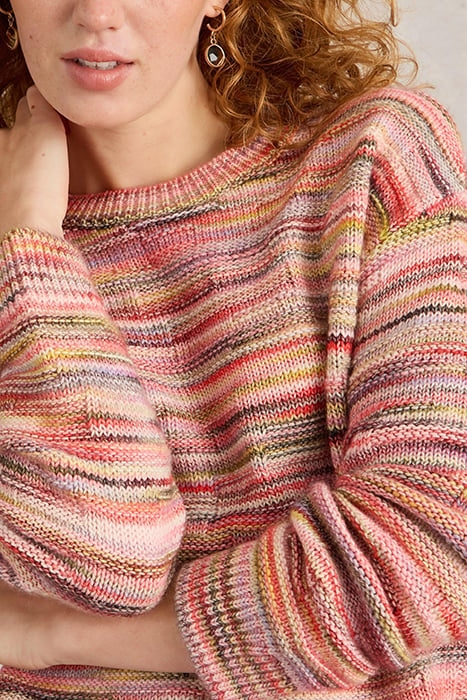 ROSIE SPACE DYE JUMPER PINK MULTI 5