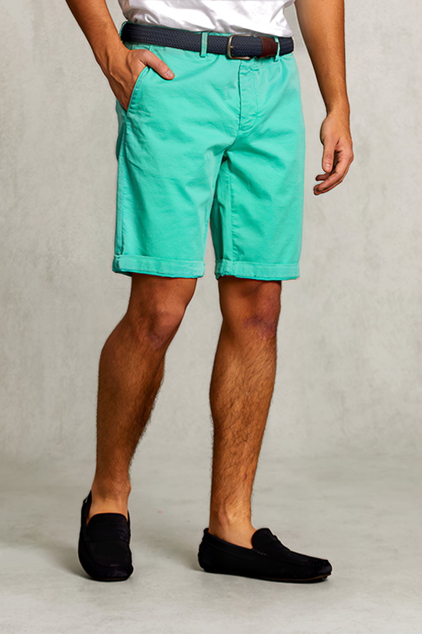 COTTON CHINO SHORT MINT GREEN 1