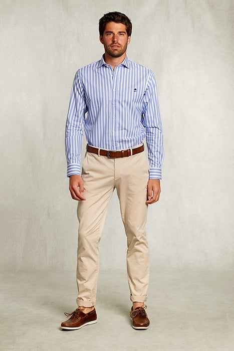 CUSTOM FIT STRIPED SHIRT BLUE/WHITE BLUE 3