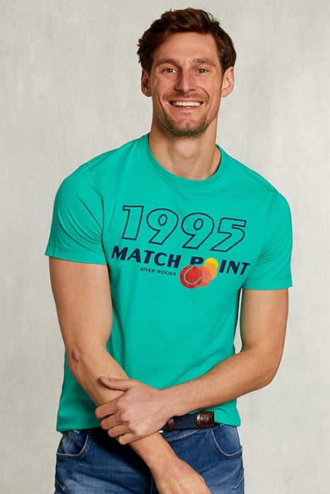 NORMAL FIT BASIC T-SHIRT IN MOSCOW MULE GREEN 1