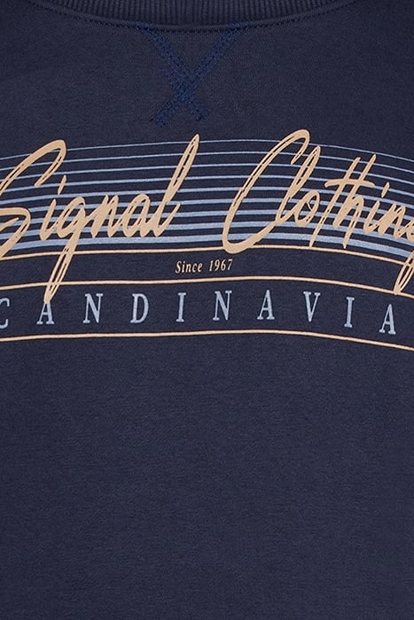 KAVINSI CREW W. PRINT+ DEEP MARINE 7